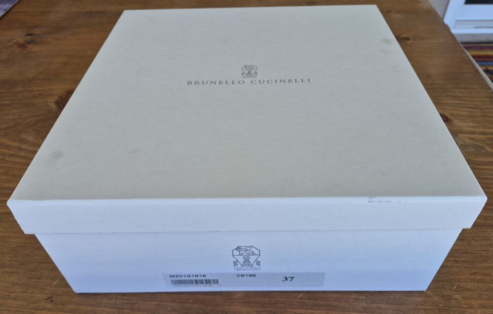 Authentic Brunello Cucinelli White Shoe Box 13 X 13 X 5